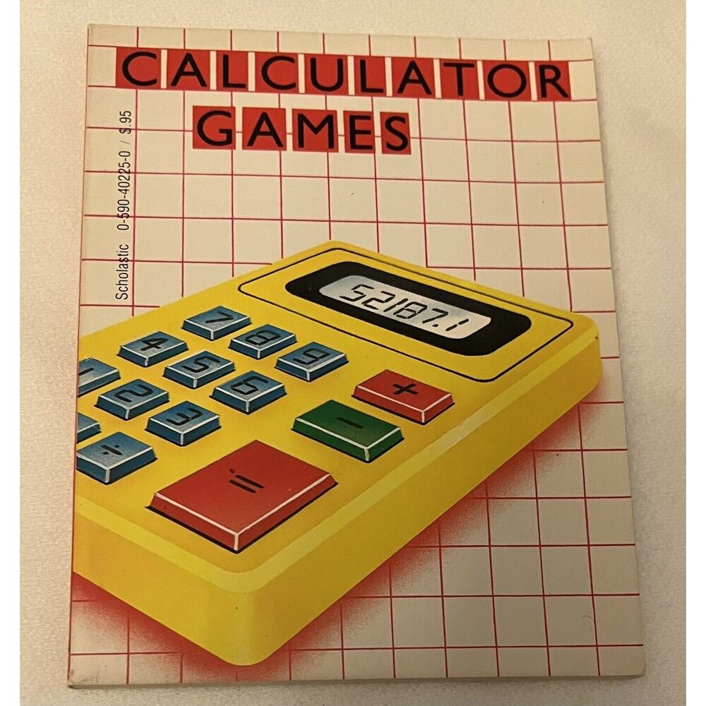 VINTAGE 1985 Calculator Games Math Calculator Tricks